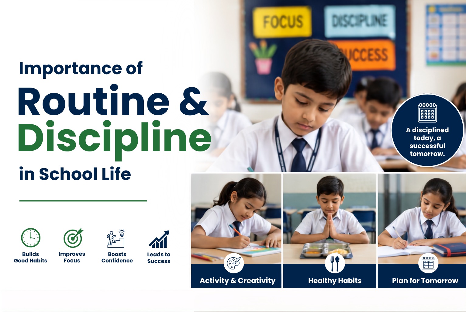 Importance of Routine & Discipline in School Life